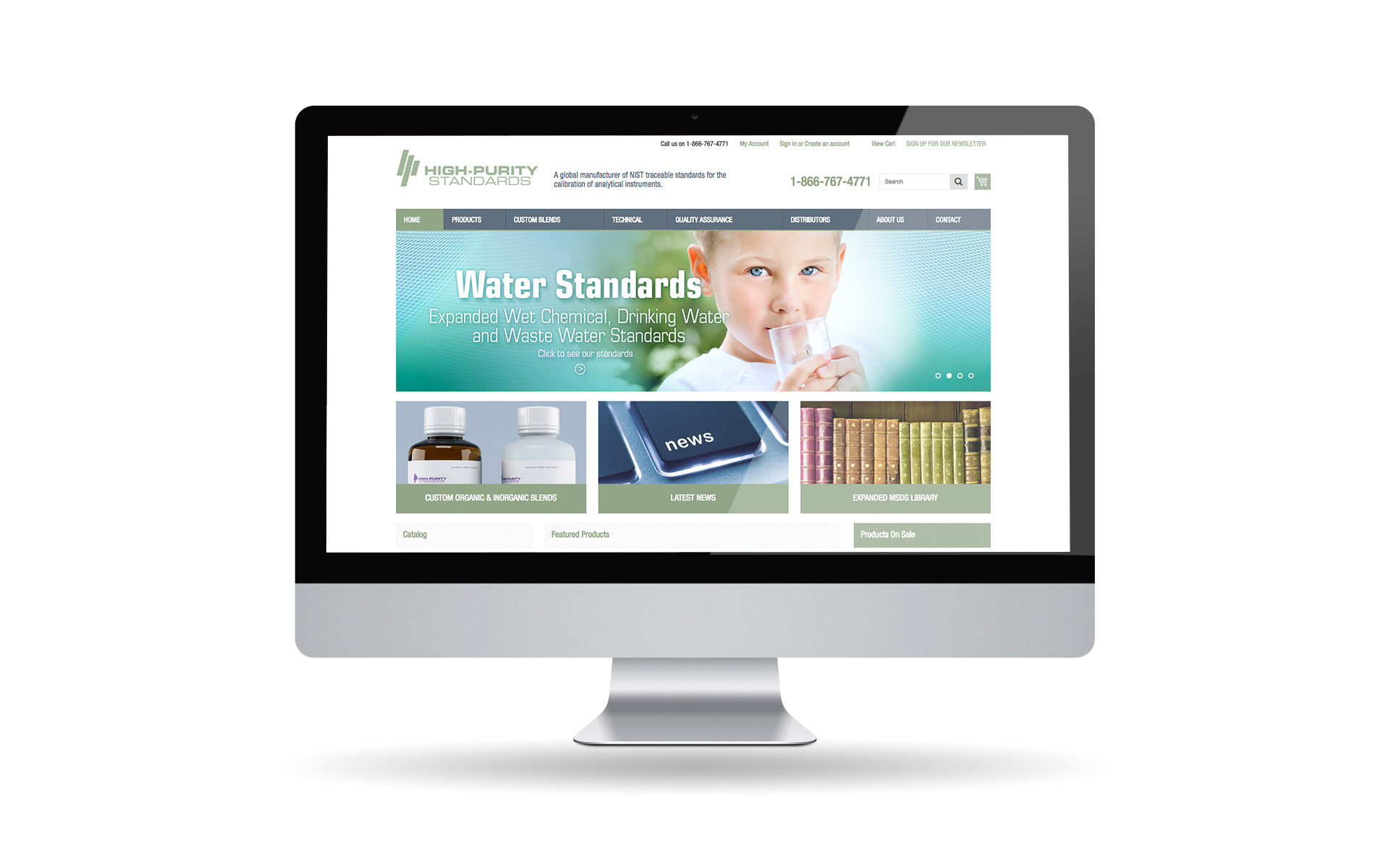 iMac-Website Template-High Purity